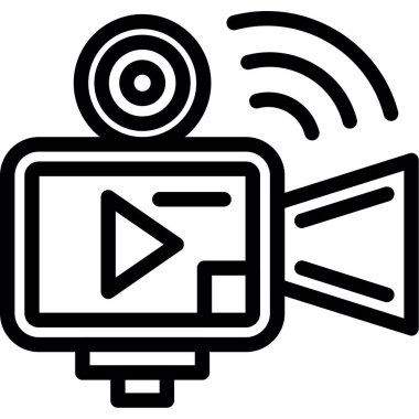 Video kamera simgesi, özet biçimi