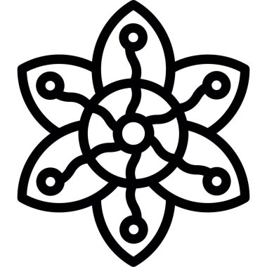 çiçek süsleme simgesi, özet biçimi