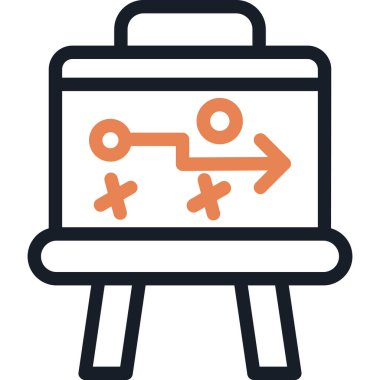 Çizgi film simgesinin vektör çizimi