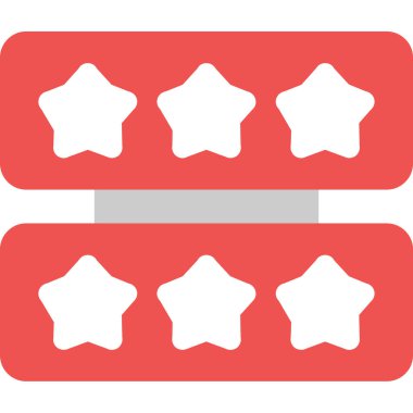 Derecelendirme yıldız illüstrasyon vektör