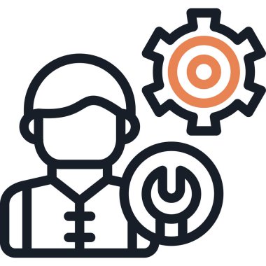 Teçhizat Web simgesi basit illüstrasyon