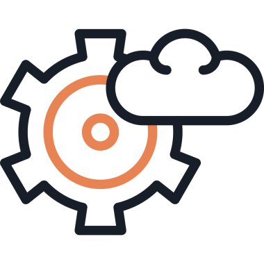 bulut depolama vektörü simgesi