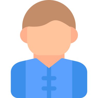 avatar erkek simgesi düz stil