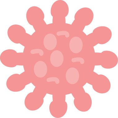 bakteri mikrop simgesi düz biçiminde