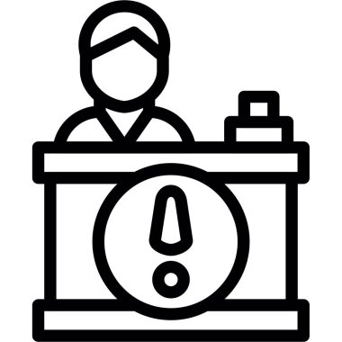 Saat simgesi, vektör illüstrasyonu