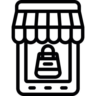 İnternetten alışveriş. Web simgesi