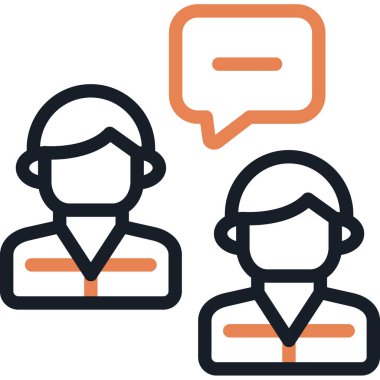 Müşteri hizmetleri ikonu. Ana hatlı müşteri servis vektör rengi izole edildi