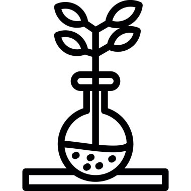 Bitki. Web simgesi basit illüstrasyon