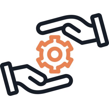 Eller simge rengi dış hat vektörünü ayarlıyor