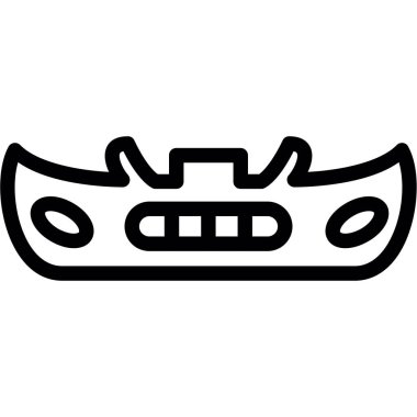 Maske simgesi, basit tarzı