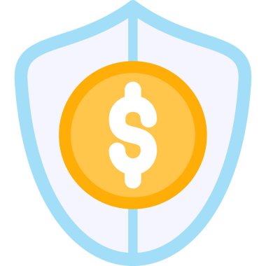 Kalkan para dolar simgesi - taslak biçimi