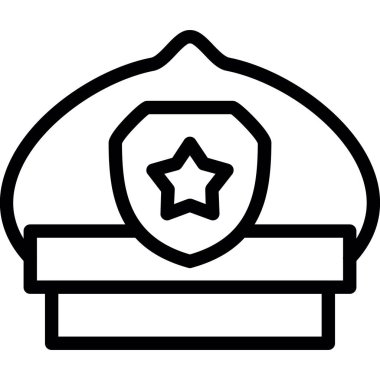 Şapka. Web simgesi basit illüstrasyon