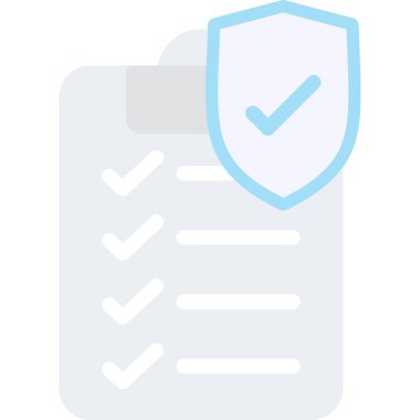 kontrol listesi renk çizgisi simgesi.