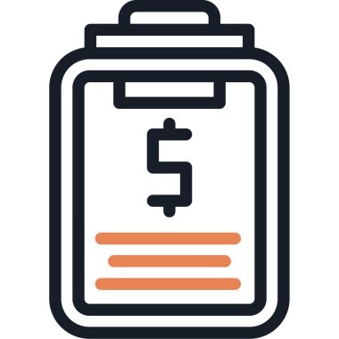 Bozuk para simgesi olan banka kartı, satır vektör illüstrasyonu