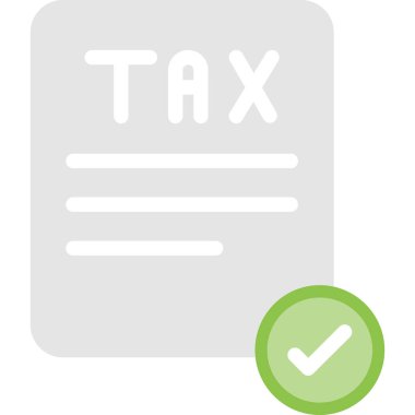 Vergi düzlüğü simgesi, vektör illüstrasyonu