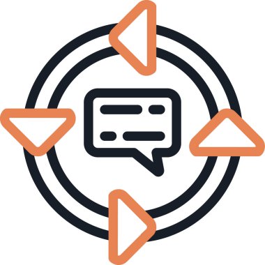 Konuş. Web simgesi basit illüstrasyon