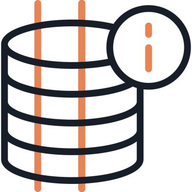 veri depolama veritabanı simgesi doldurulmuş özet biçimi