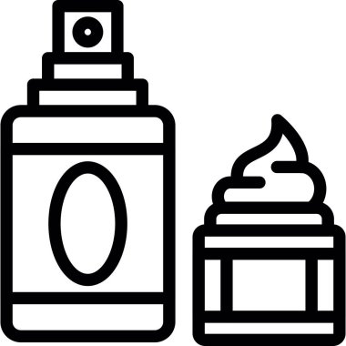 güzellik kozmetik krem simgesi ana hatlarıyla