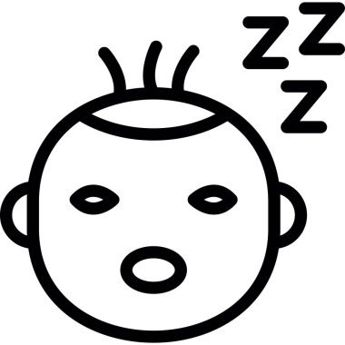 bebek uyku ikonu