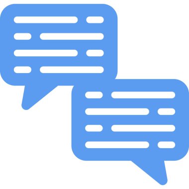 Konuş. Web simgesi basit illüstrasyon