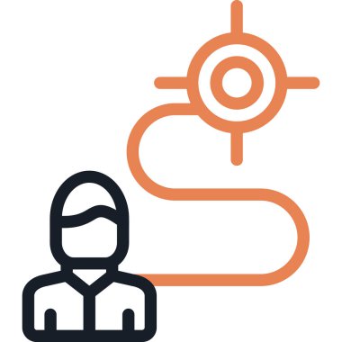 kullanıcı. Web simgesi basit illüstrasyon