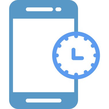 Saat simgesi, vektör illüstrasyonu