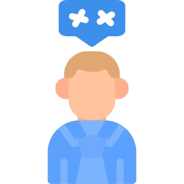 Doktor. Web simgesi basit illüstrasyon