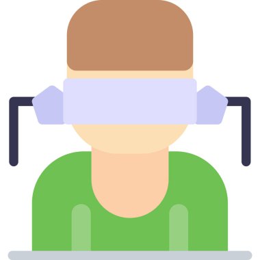 Vr. Web simgesi basit illüstrasyon