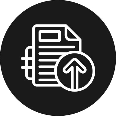 Dağıtım Satırı Çemberi BG Simgesi, Basit Tasarımlı Vektör Resimlerine Devam Et