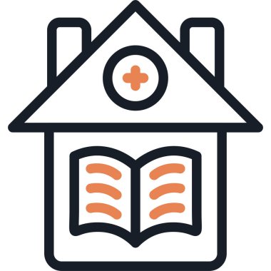 Ödev Satırı Simgesi, Basit Tasarımlı Vektör İllüstrasyonu