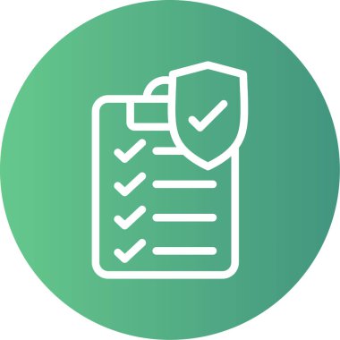 IT Politika Çizgisi Gradyan Çemberi Simgesi, Basit Tasarımlı Vektör Resimleri