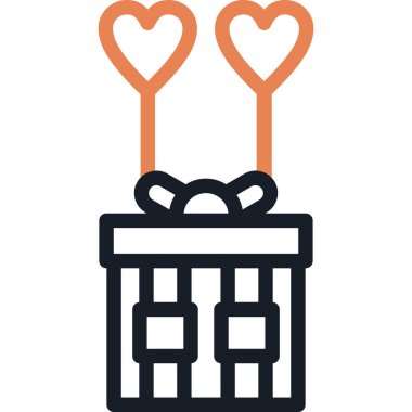 Kalp Biçimli Balon Çizgisi Basit Tasarımlı Vektör ResimleriComment