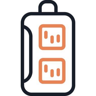 Soket Ayarları Satır Simgesi, Basit Tasarımlı Vektör Resimleri