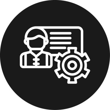 IT Eğitim Hattı Çemberi BG Simgesi, Basit Tasarımlı Vektör Resimleri