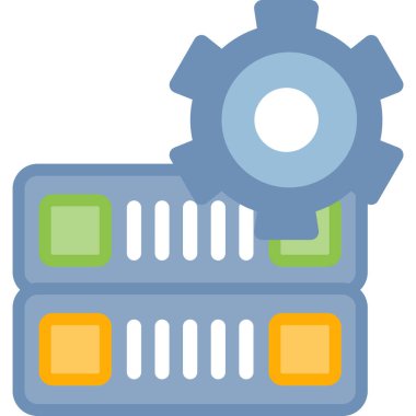 Ağ Depolama Simgesi, Basit Tasarımlı Vektör Resimleri