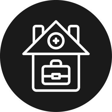 Ev Hattının Çemberi BG Simgesi, Basit Tasarımlı Vektör Resimleri