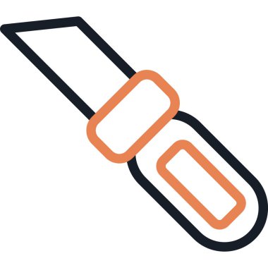 Yararlı Bıçak Satırı Simgesi, Basit Tasarımlı Vektör Resimleri