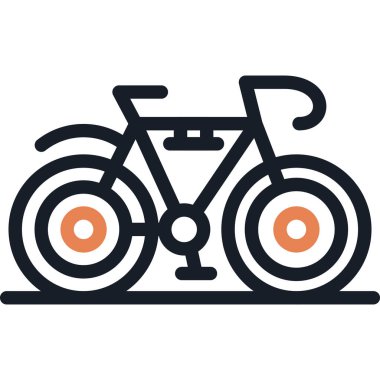 Bitiş Çizgisi Simgesi, Basit Tasarımlı Vektör İllüstrasyonu