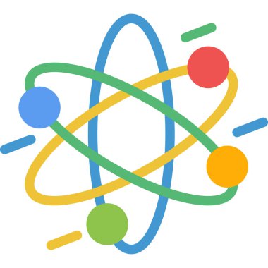 Nötron Düz Simgesi, Basit Tasarımlı Vektör Resimleri