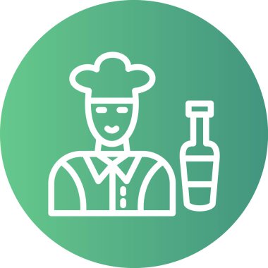 Barmen Hattı Gradyan Çemberi Simgesi, Basit Tasarımlı Vektör Resimleri