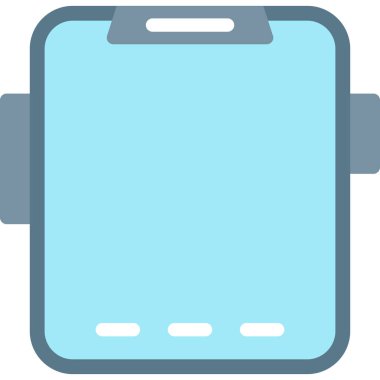 Tablet Düz Simge, Basit Tasarımlı Vektör Resimleri