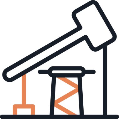 Yağ Çıkarma Satırı Basit Tasarımlı Vektör ResmiComment