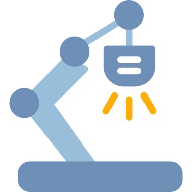 Esnek Masa Düz Simgesi, Basit Tasarımlı Vektör İllüstrasyonu