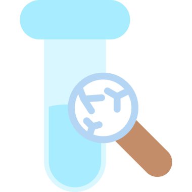 Genetik Araştırmacı Düz Simgesi, Basit Tasarımlı Vektör Resimleri