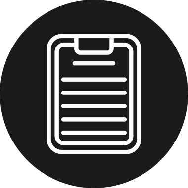 Görev Satırı Çemberi BG Simgesi, Basit Tasarımlı Vektör Resimleri