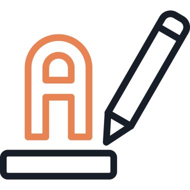 Metin Vurgulama Rengi Simgesi, Basit Tasarımlı Vektör ResmiComment