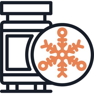 Kriyojenik Yakıt Hattı Simgesi, Basit Tasarımlı Vektör Resimleri