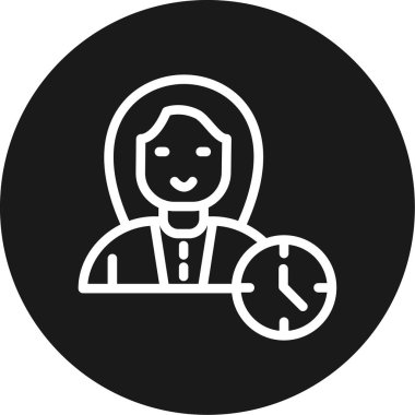 Öğretmenin İthaf Satırı Çemberi BG Simgesi, Basit Tasarımlı Vektör İllüstrasyonu