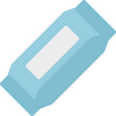 Düz Simge Temizleme Temizleme Simgesi, Basit Tasarımla Vektör İllüzyonu