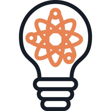 Yenilik Laboratuvarı Satırı Simge Ögesi, Basit Tasarımlı Vektör İllüstrasyonu